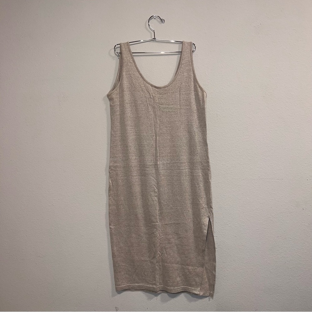 Express Tricot, Neutral Sleeveless Midi Dress, size Medium